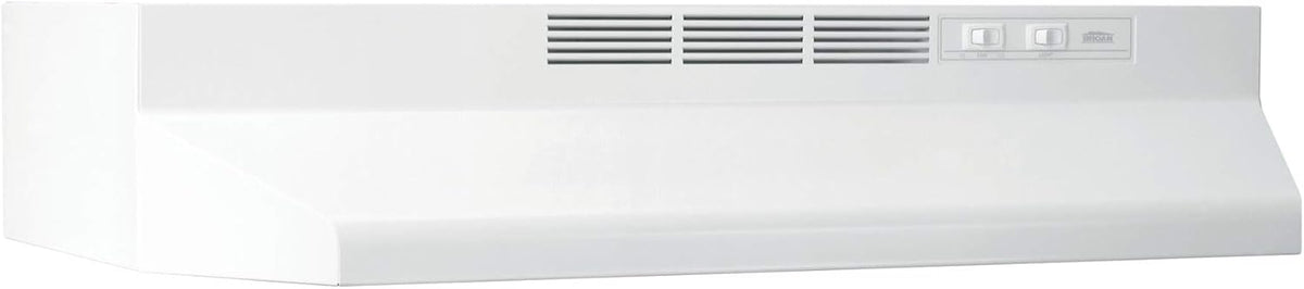 Broan-NuTone 413001 Non-Ducted Ductless Range Hood with Lights Exhaust Fan for Under Cabinet, 30-Inch, White | Under Cabinet Exhaust Fan for Kitchen Ventilation
