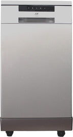 SPT SD-9263SSB 18″ Wide Portable Stainless Steel Dishwasher with ENERGY STAR, 6 Wash Programs, 8 Place Settings and Stainless Steel Tub
