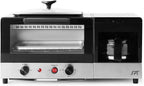 SPT BM-1120B: 3-in-1 Breakfast Maker, Stainless Steel & Black