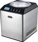 Whynter Ice Cream Maker with Compressor & Timer, 1.28 Qt, White, ICM-128WS | Built In Compressor, No Pre Freezing Needed, LCD Display and Timer, Fresh Homemade Frozen Treats, Trusted Whynter Quality