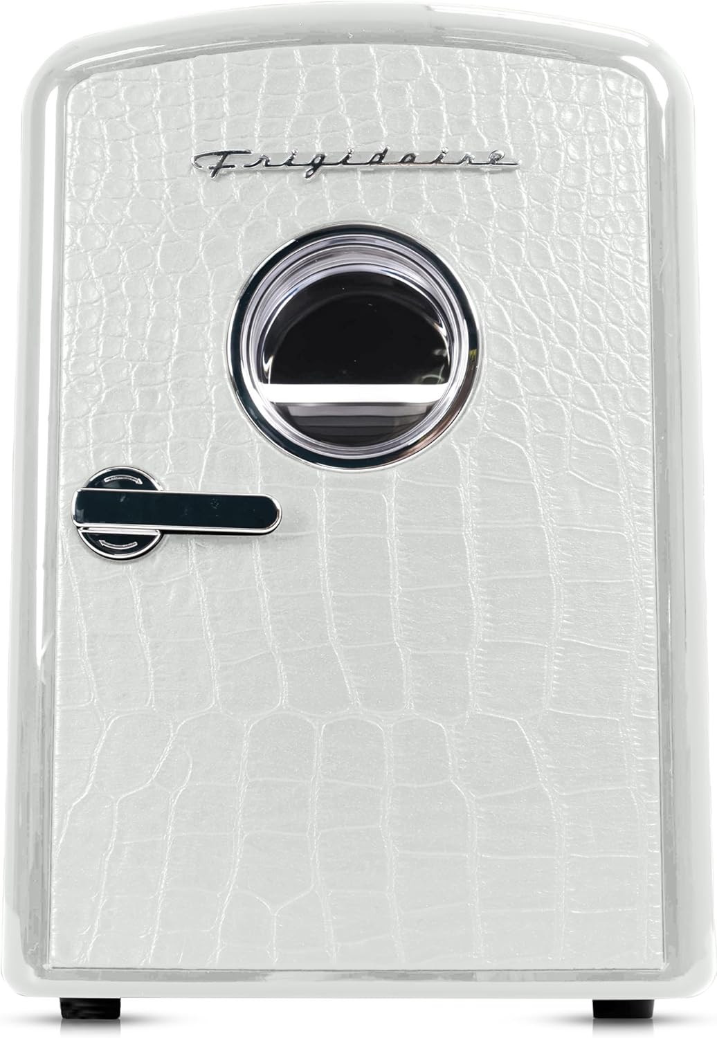 Frigidaire 9 can/6l mini personal fridge cooler Crocodile Finish door-W: 7.08" x L: 11.81" X H: 10.04 (Black)