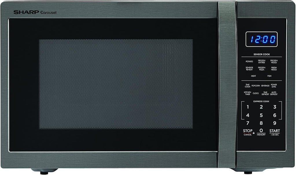 Sharp SMC1461KB 1.4 cu. ft. 1100W Black Countertop Microwave Oven