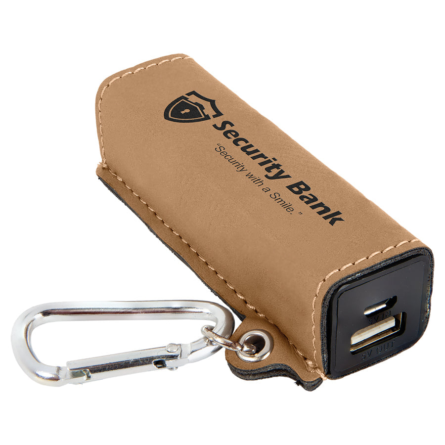 Leatherette Mini Power Bank