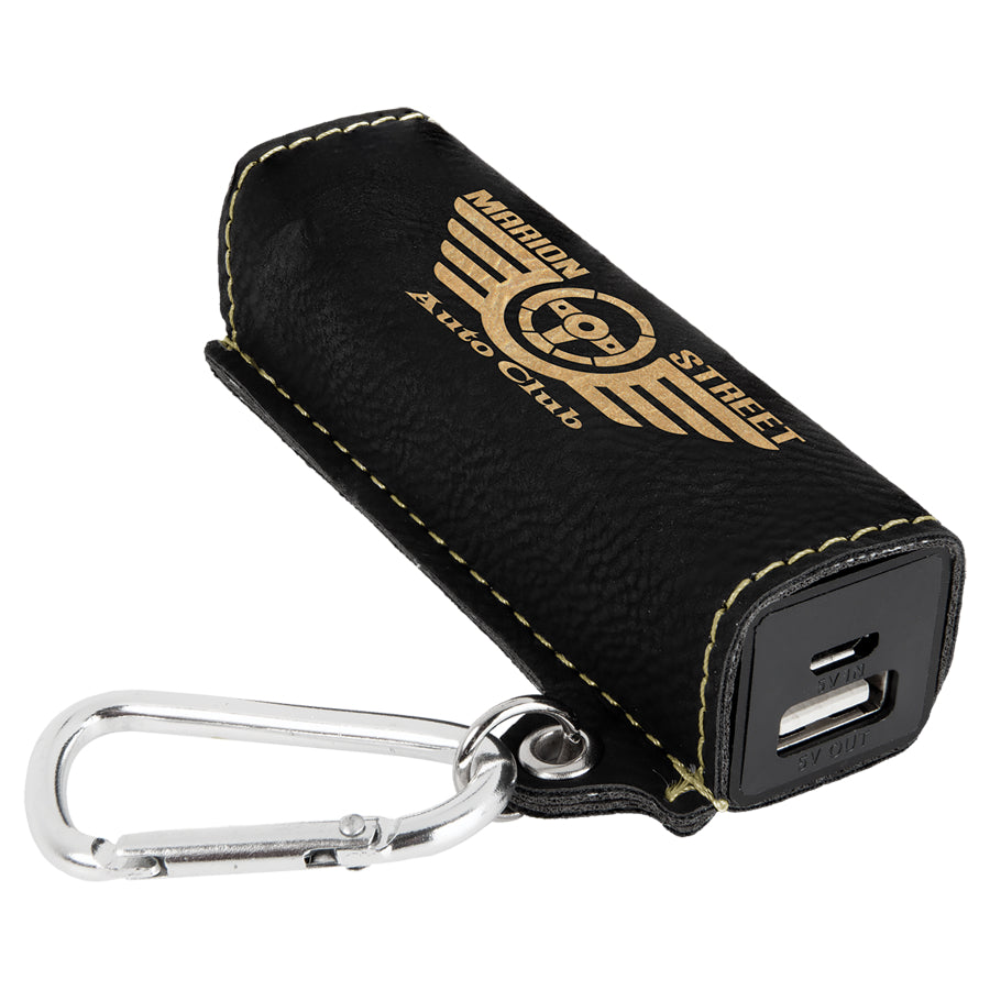 Leatherette Mini Power Bank
