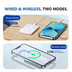 20000mAh Magnetic MagSafe-Compatible Wireless Power Bank 22.5W PD Fast Charger for iOS & Android