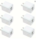 2.1A Dual Port USB Plug Power Adapter Charger Block Plug Cube For IPhone 15/14/13/12/Pro/Pro Max/Xs/XR/X/8, Galaxy S22 S21