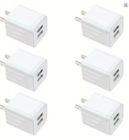 2.1A Dual Port USB Plug Power Adapter Charger Block Plug Cube For IPhone 15/14/13/12/Pro/Pro Max/Xs/XR/X/8, Galaxy S22 S21