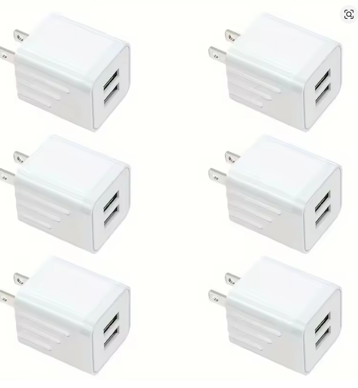 2.1A Dual Port USB Plug Power Adapter Charger Block Plug Cube For IPhone 15/14/13/12/Pro/Pro Max/Xs/XR/X/8, Galaxy S22 S21