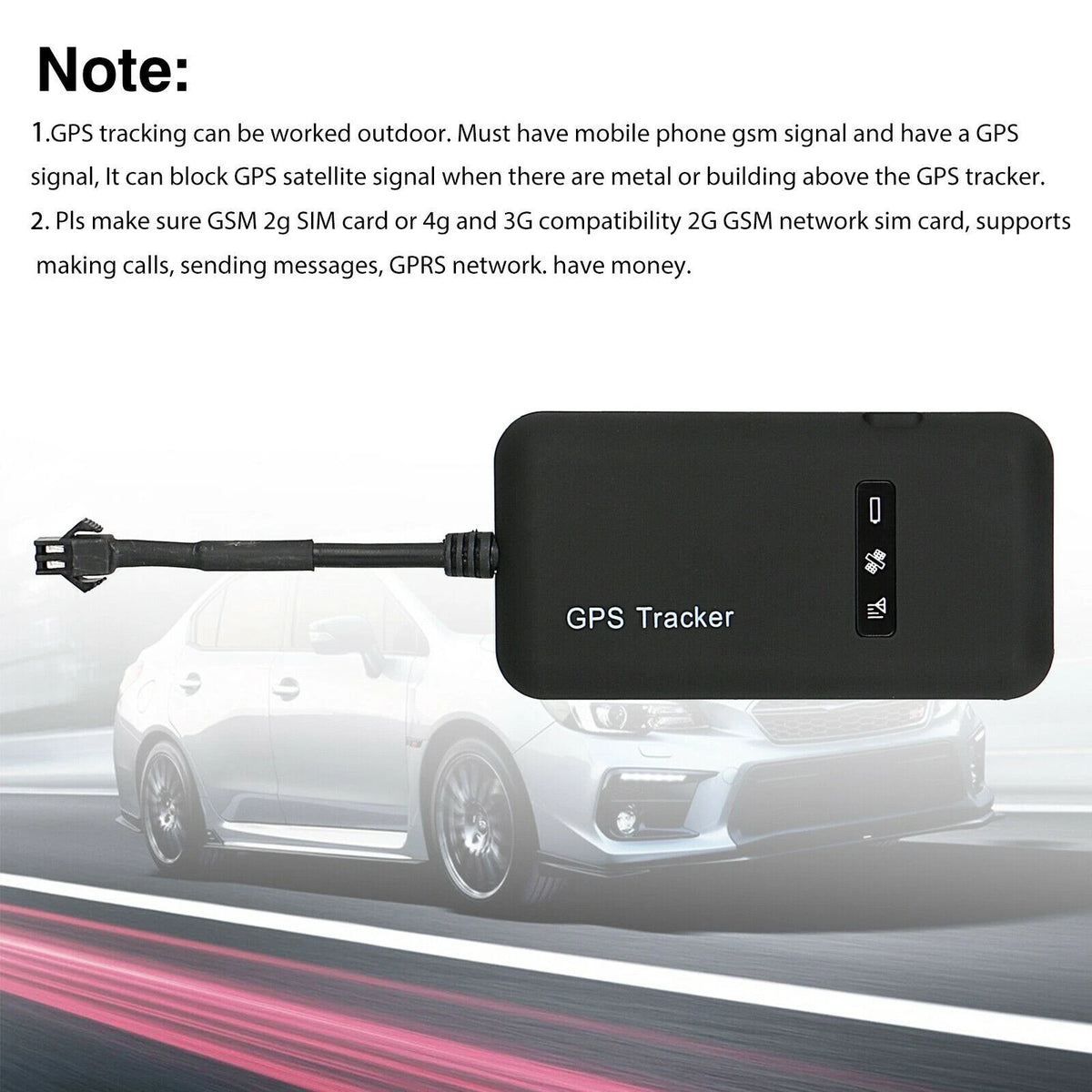 GPS Tracker Real-time Tracking Locator Device GPRS GSM Car/Motorcycle Anti Theft