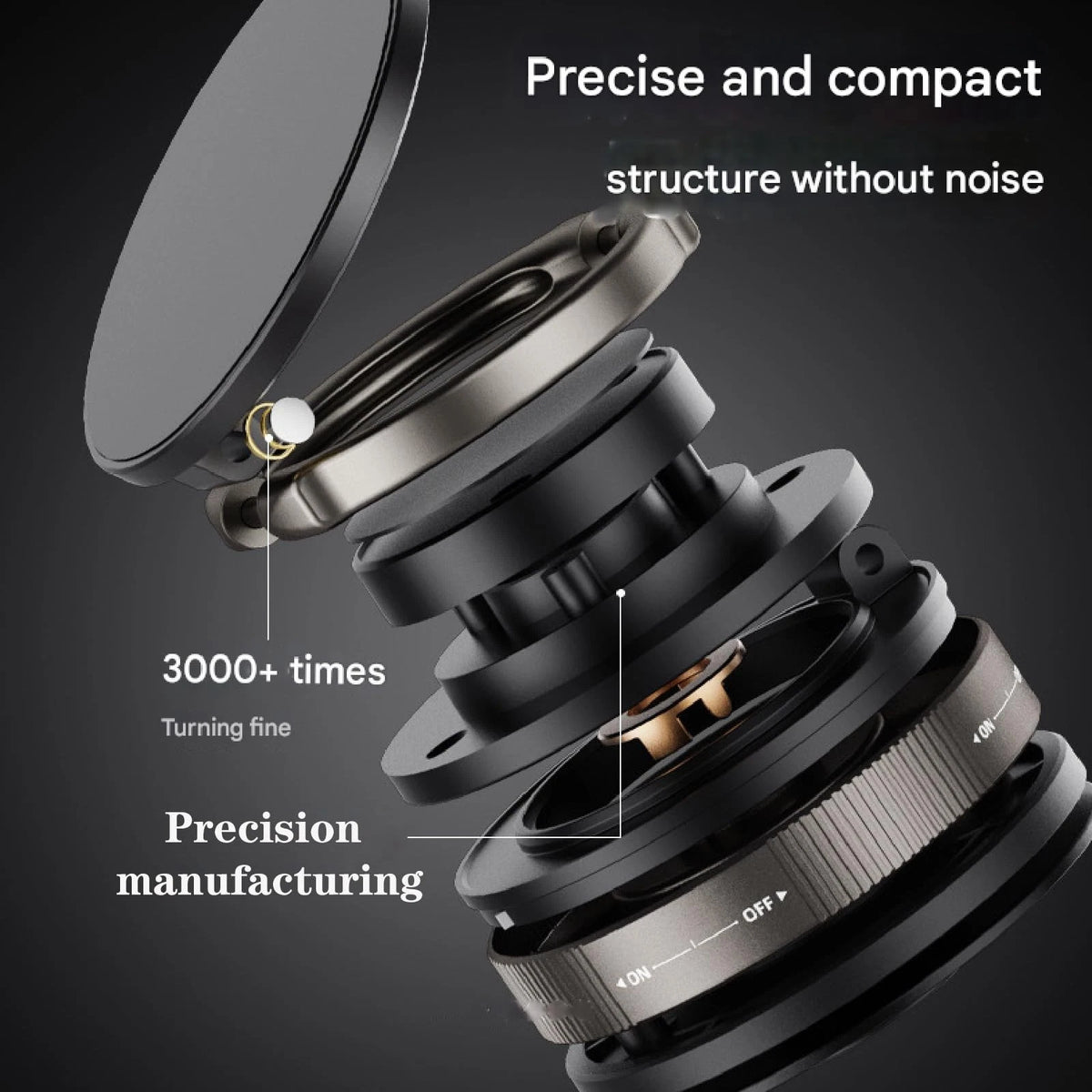 360° Vacuum Magnetic Phone Holder- Suction Cup Car Mount with Foldable Stand LOT