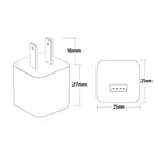 White 1A USB Power Adapter AC Home Wall Charger US Plug FOR iPhone 5 6 7 8 LOT