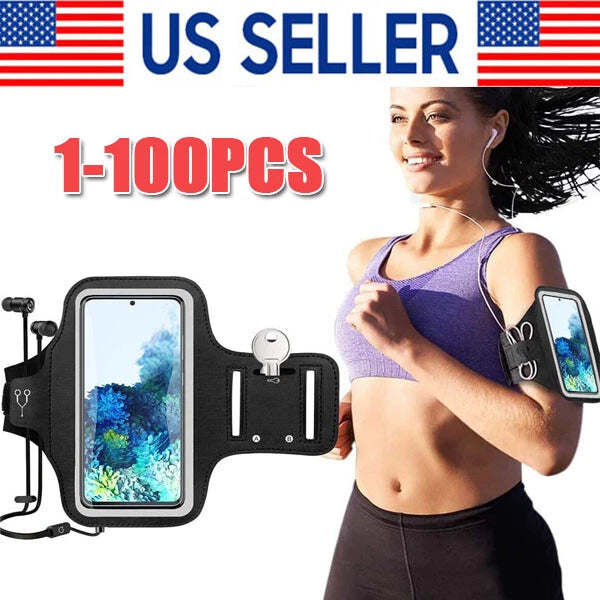 Waterproof Armband Case Sports Running Exercise Arm Band Phone Holder KeyBag LOT