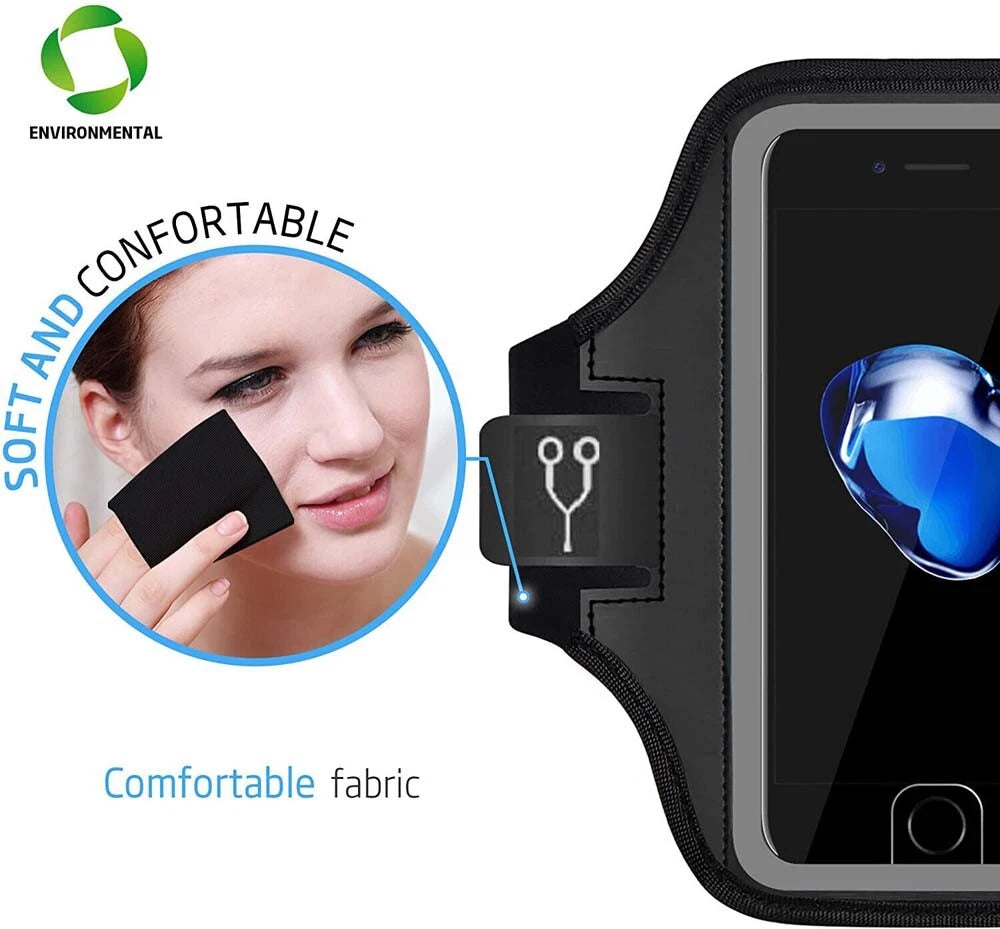 Waterproof Armband Case Sports Running Exercise Arm Band Phone Holder KeyBag LOT