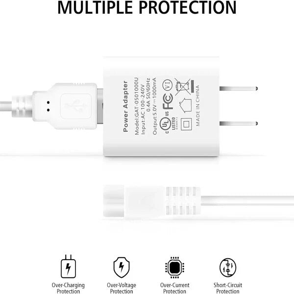 1-5Pack Universal 5V 1A US Plug USB A Wall Charger Power Adapter For Smart Phone
