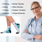 5 Pairs Compression Socks Plantar Fasciitis Arch Ankle Running Support Men Women