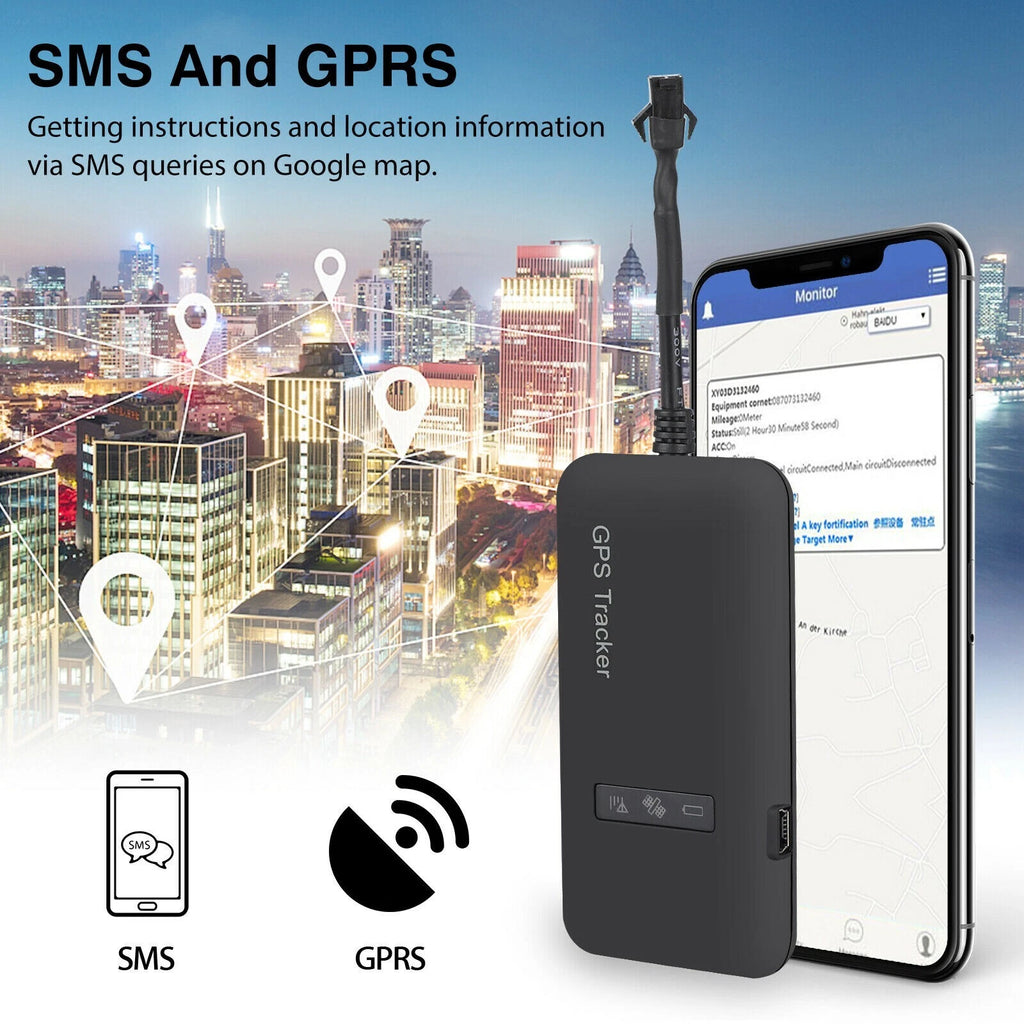 GPS Tracker Real-time Tracking Locator Device GPRS GSM Car/Motorcycle Anti Theft