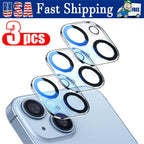 Camera Lens Protector For iPhone 15 14 13 12 11 Pro Max Min Tempered Glass Cover