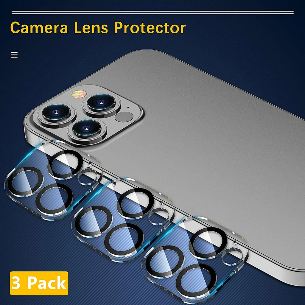 3x For iPhone 15 14 13 12 11 Pro Max Tempered Glass Camera Lens Cover Protector