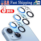 Camera Lens Protector For iPhone 15 14 13 12 11 Pro Max Min Tempered Glass Cover