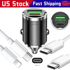 2 Port USB Super Fast Car Charger Adapter For iPhone Samsung Android Cell Phone
