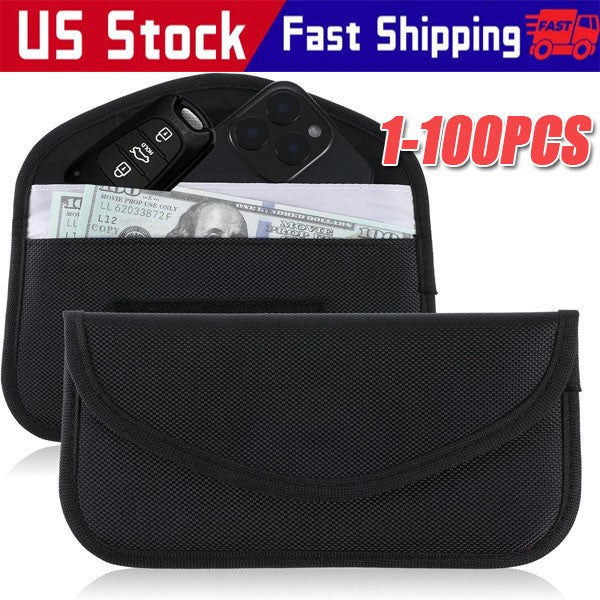 1-100Pack Faraday Bag Cell Phone Wallet Blocker Radiation Signal Shielding lot