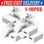 1-5Pack Universal 5V 1A US Plug USB A Wall Charger Power Adapter For Smart Phone