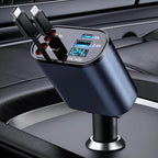 Retractable Car Charger 4 in 1 Fast Car Phone Charger 120W With USB Type C LOT