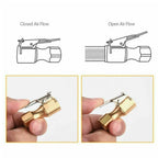 4 x Air Chuck Heavy Duty Open Flow Lock On Tire Chuck W/ Clip for Inflator Gauge