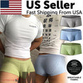 Men's Sexy Underwear Low waist Briefs U Pouch Boxers Striped Shorts Underpants
