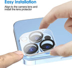 Camera Lens Protector For iPhone 15 14 13 12 11 Pro Max Min Tempered Glass Cover