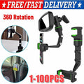 360°Car Rearview Mirror Rotation Adjustable Phone Holder Mount Multifunction LOT