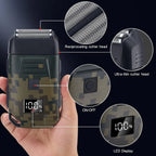 Mens USB Electric Shaver Trimmer Razor Rechargeable Hair Beard Shaving Machine