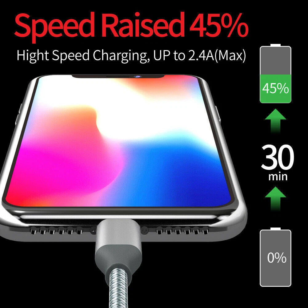 Fast Charger Cable Heavy Duty For iPhone14 13 12 11 X XR Charging Cord Wholesale