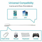 To Camera USB Female OTG Connector Adapter Cable For Apple iPhone iPad iPod lot