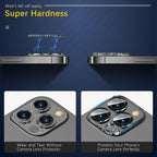 3x For iPhone 15 14 13 12 11 Pro Max Tempered Glass Camera Lens Cover Protector