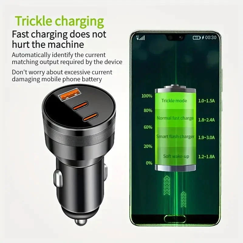 30W Fast Charge USB PD Type-C Car Charger Adapter For iPhone 15 14 13 12 Pro Max