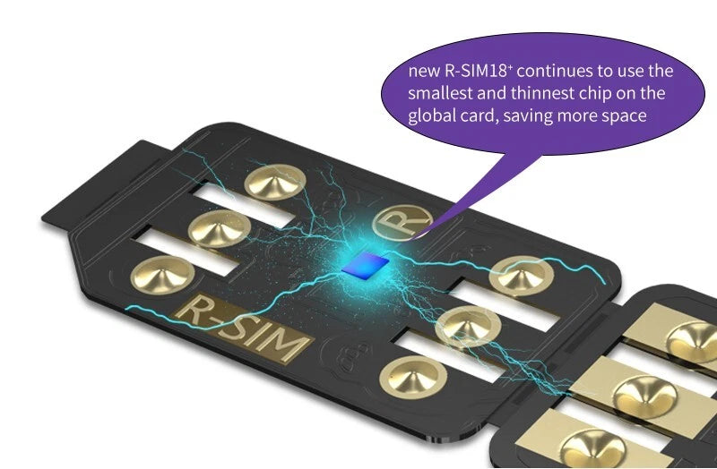 R-SIM18+ RSIM 18+ Nano Unlock Card For iPhone 14 Plus 13 12 11 Pro Max XR iOS 16