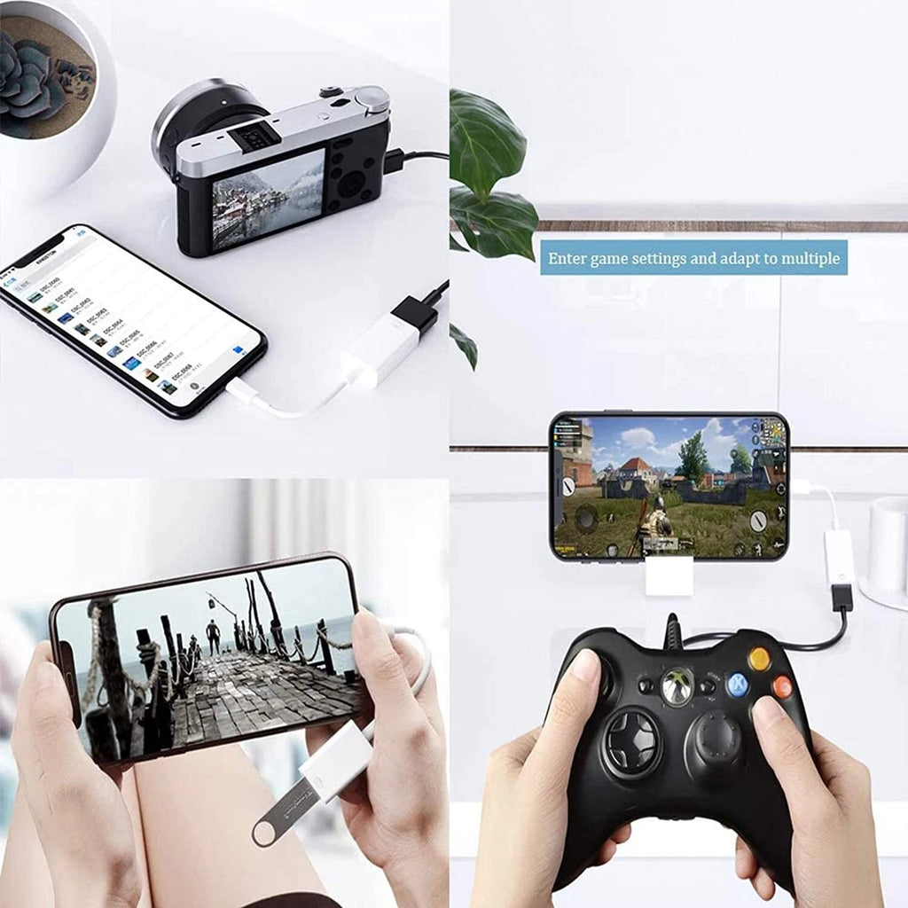 To Camera USB Female OTG Connector Adapter Cable For Apple iPhone iPad iPod lot