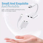 2in1 Charger and Headphone USB Type C to 3.5mm Aux Audio Cable Cord Adapter Lot