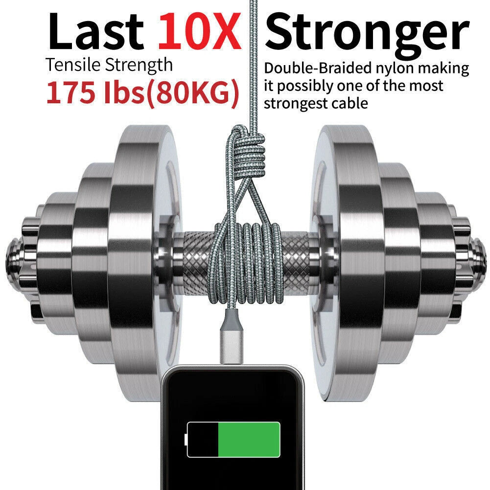 Fast Charger Cable Heavy Duty For iPhone14 13 12 11 X XR Charging Cord Wholesale