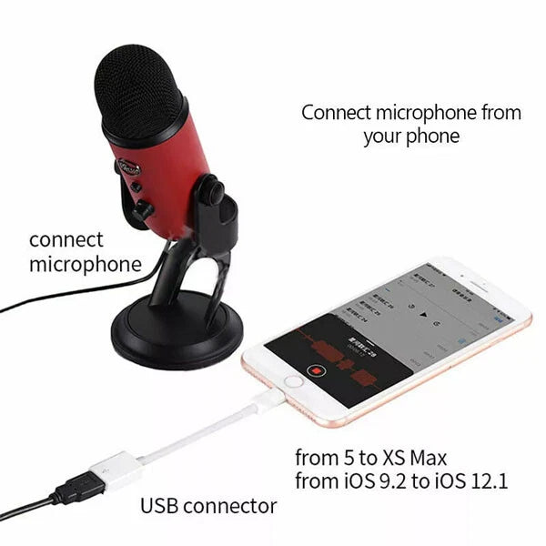 To Camera USB Female OTG Connector Adapter Cable For Apple iPhone iPad iPod lot