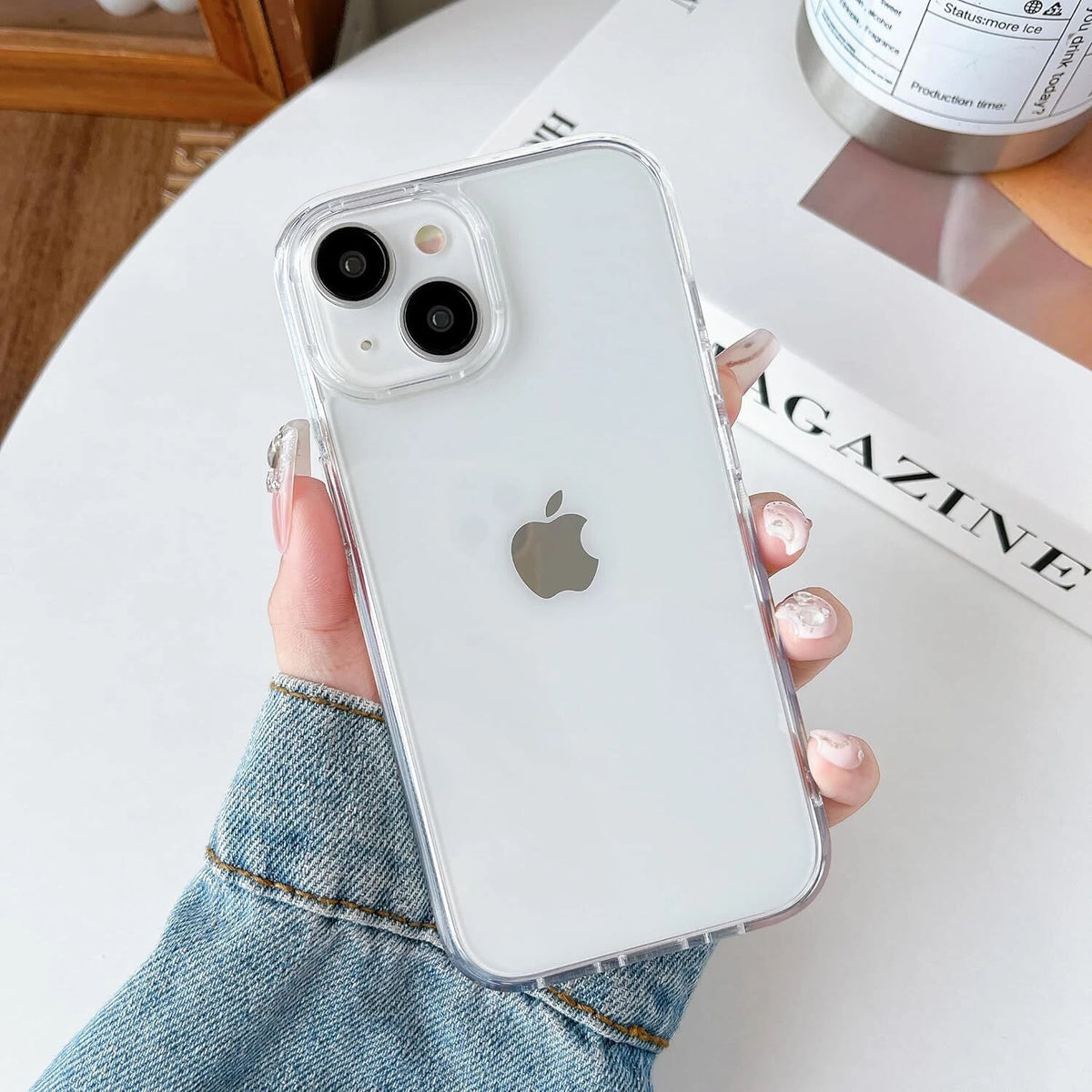 For iPhone17 16 15 14 13 12Pro Max Mini Soft Silicone Clear Cover Shockproof lot