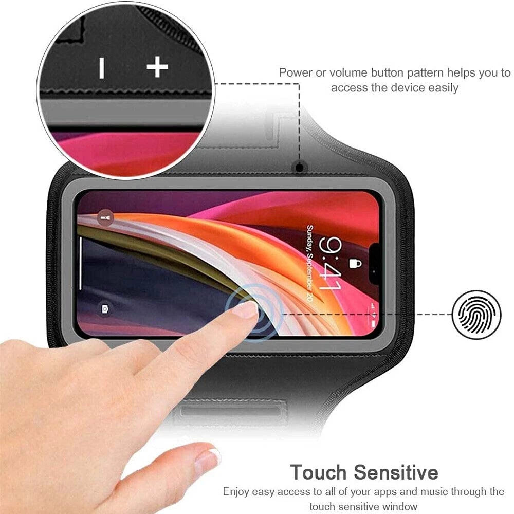 Waterproof Armband Case Sports Running Exercise Arm Band Phone Holder KeyBag LOT