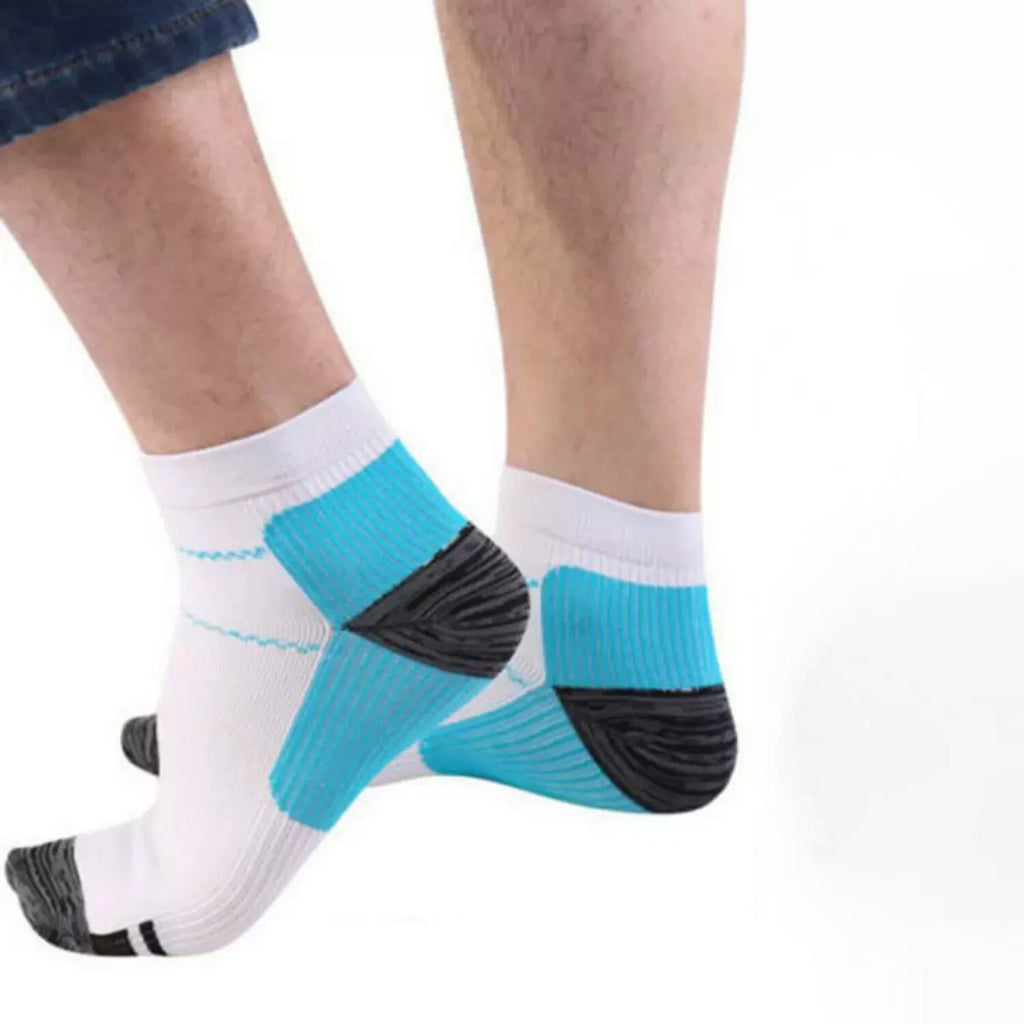 5 Pairs Compression Socks Plantar Fasciitis Arch Ankle Running Support Men Women