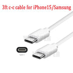 IPhone 15 16 Pro Max Plus USB-C to USB-C Cable Fast Charging PD Type C Cord lot