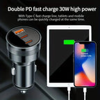 30W Fast Charge USB PD Type-C Car Charger Adapter For iPhone 15 14 13 12 Pro Max