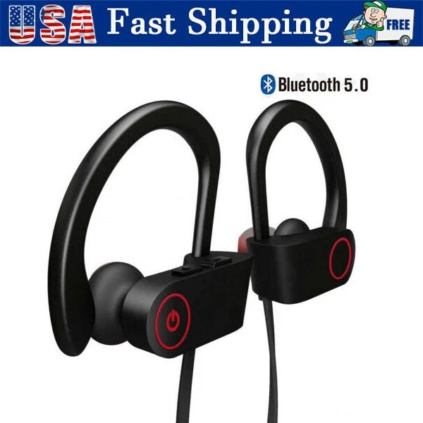 Waterproof Bluetooth 5.0 Earbuds Stereo Sport Wireless Headphones in Ear Headset