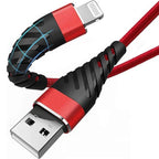 Braided Fast Charger Cable Heavy Duty USB lot Cord For iPhone 14 13 12 11 X XR 8