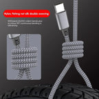60W USB-C to USB-C Cable Fast Charger lot PD Nylon Cord For iPhone 16 Samsung