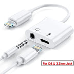 2in1 Charger and Headphone USB Type C to 3.5mm Aux Audio Cable Cord Adapter Lot